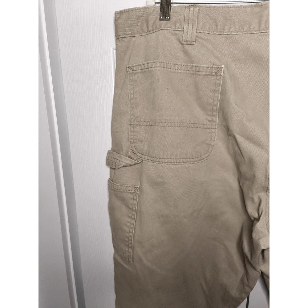 Carhartt‎ Men's 40x34 Relaxed Fit Tan Khaki Carpenter Work Jeans 2865